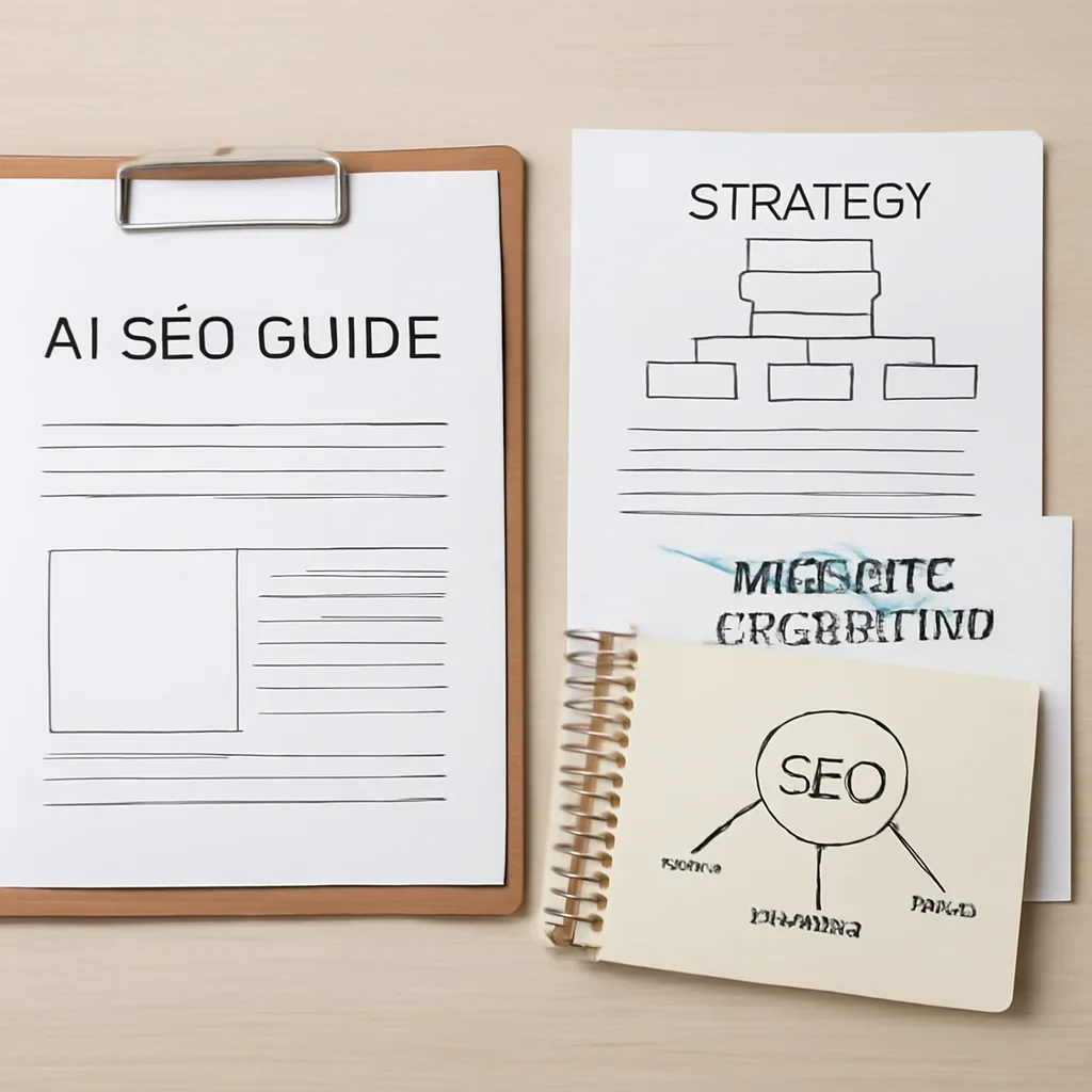 SEO planning materials related to ai seo guide