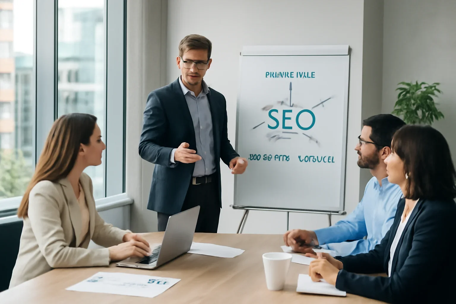 SEO planning session for businesses in Brampton