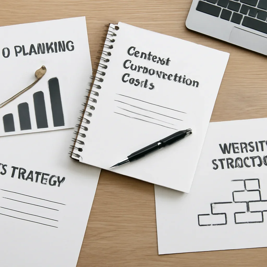 SEO planning materials related to content optimization guide