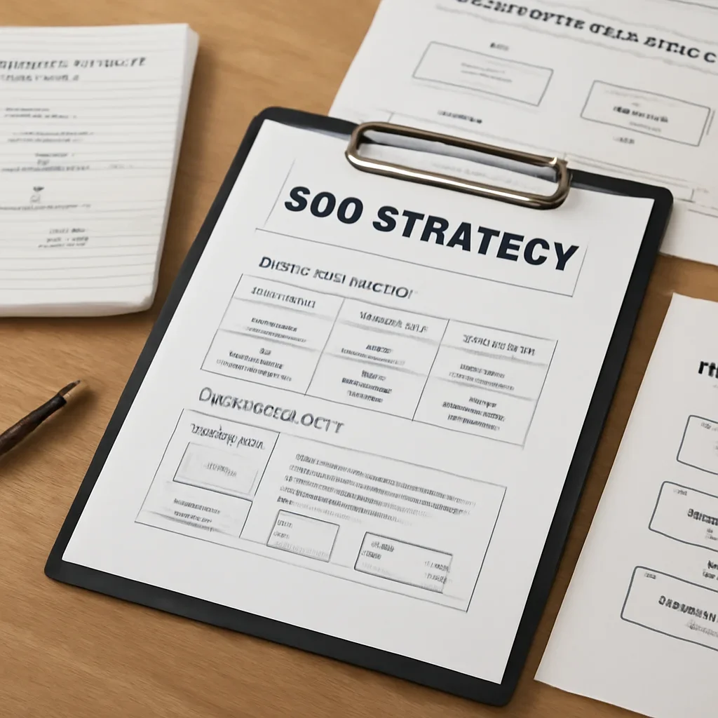 SEO planning materials related to ecommerce seo services