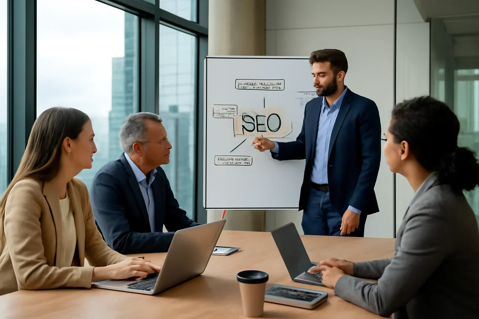 SEO planning session for businesses in Edmonton
