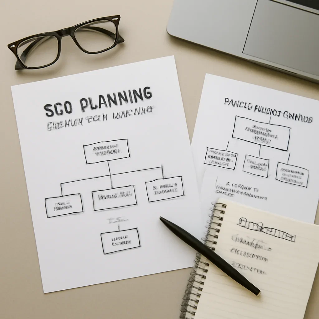 SEO planning materials related to google business profile seo