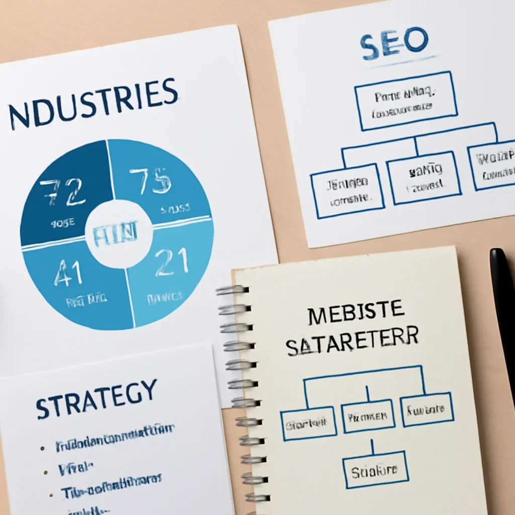 SEO planning materials related to industries