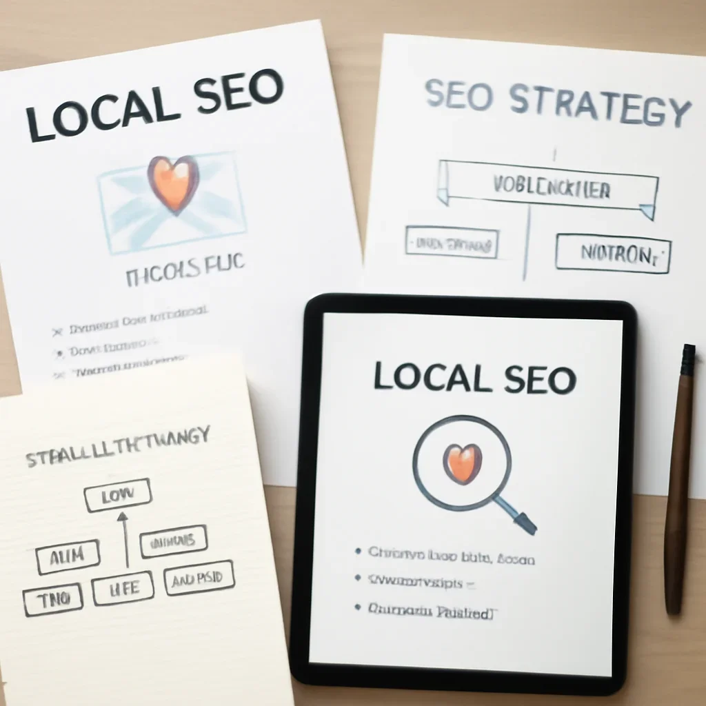 SEO planning materials related to local seo services