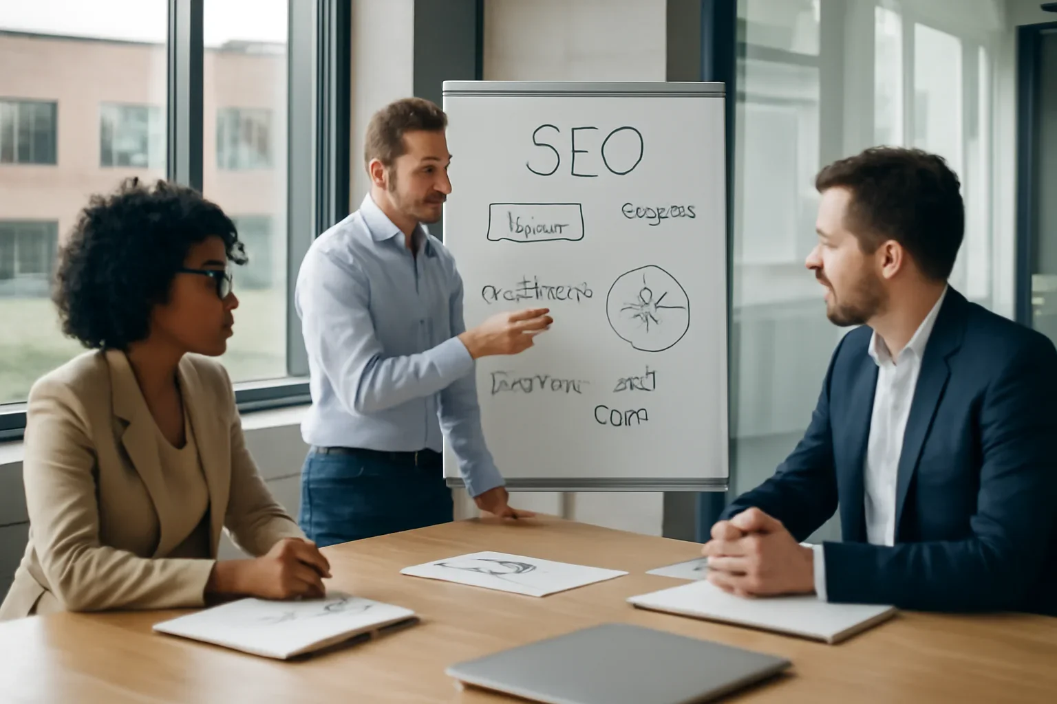 SEO planning session for businesses in Oakville