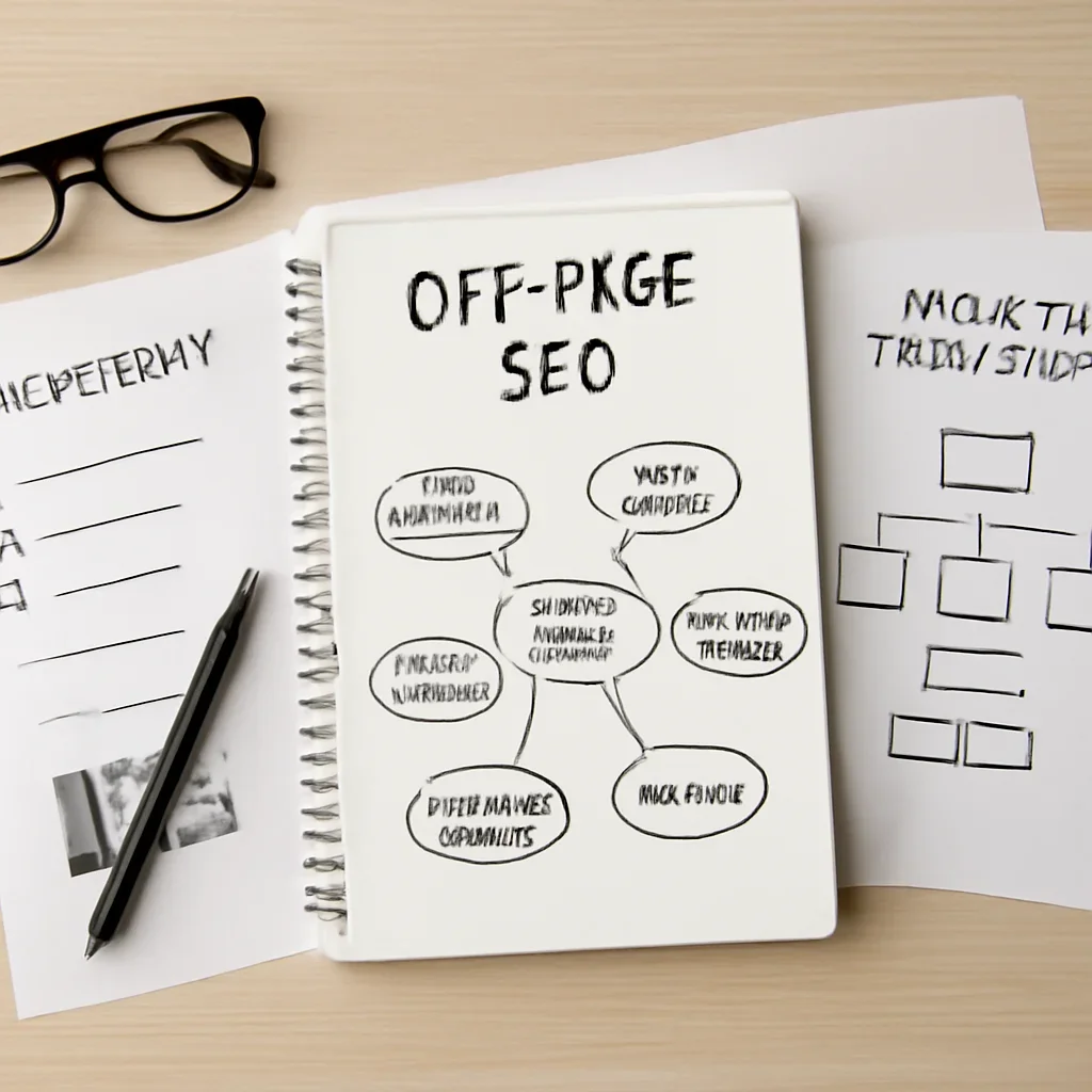 SEO planning materials related to off-page seo