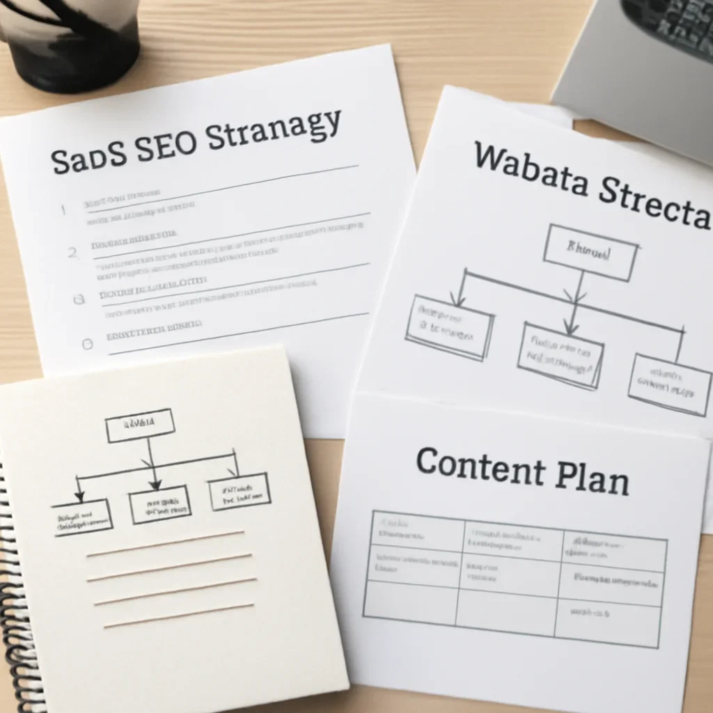 SEO planning materials related to saas seo services