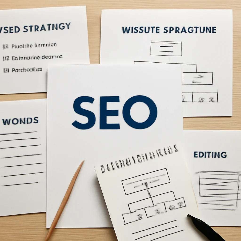 SEO planning materials related to seo agency