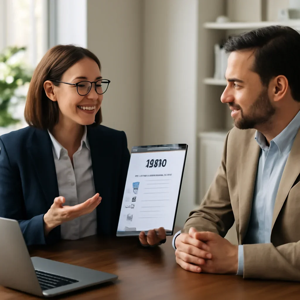 Business owner reviewing next SEO steps with a strategist for seo checklist