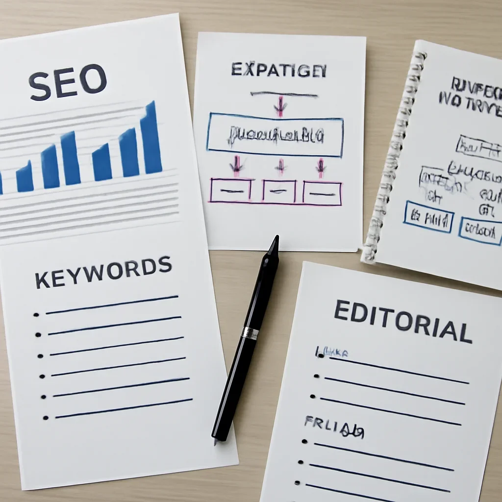 SEO planning materials related to seo consulting services
