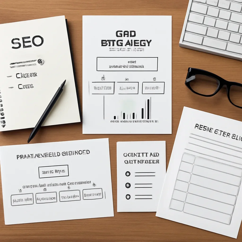SEO planning materials related to seo services near me