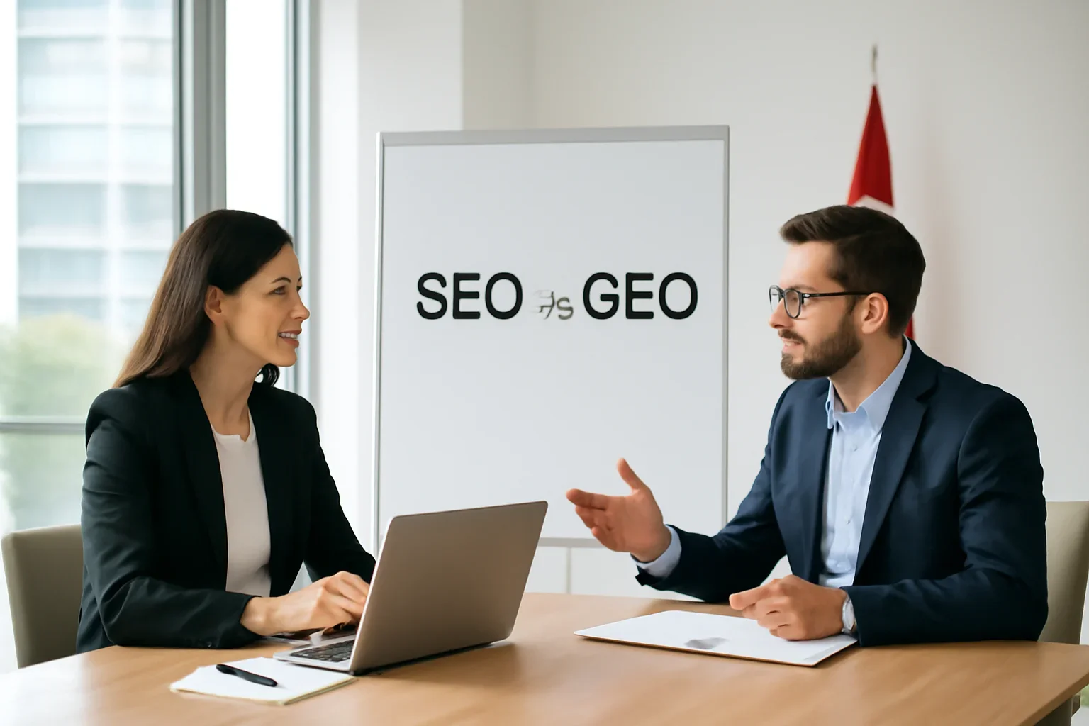 SEO vs GEO strategy consultation for Canadian businesses