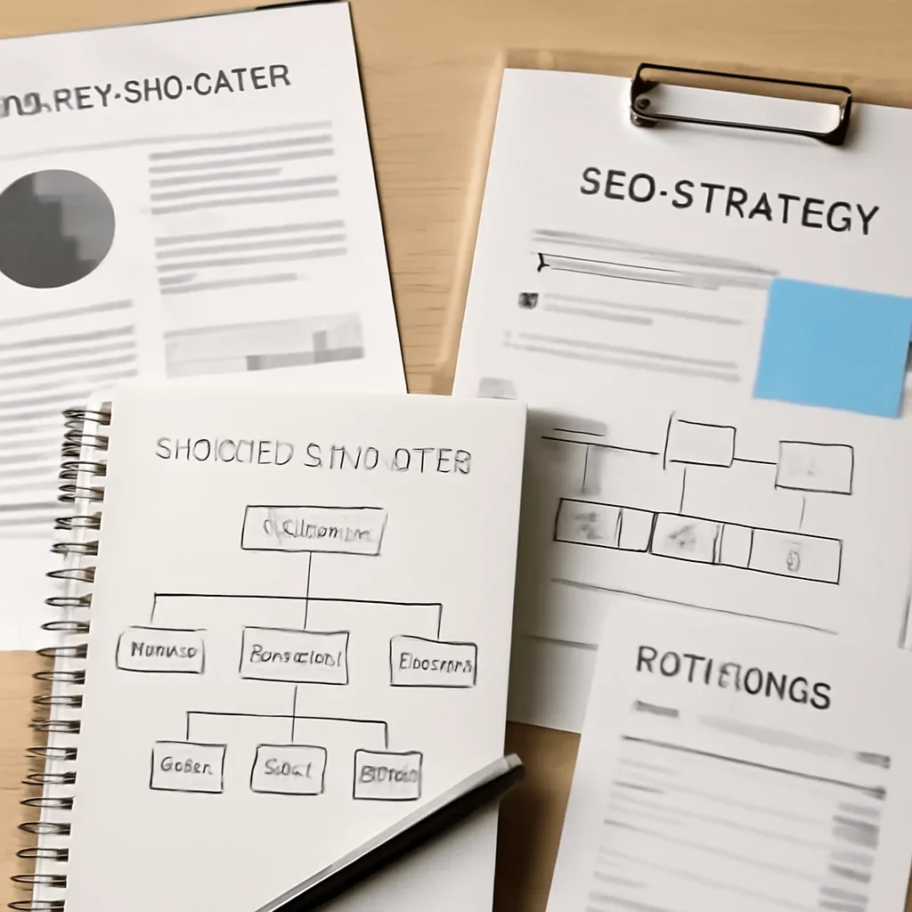 SEO planning materials related to shopify seo guide