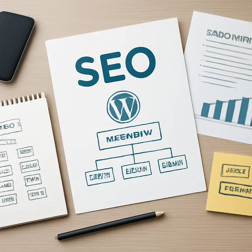SEO planning materials related to wordpress seo